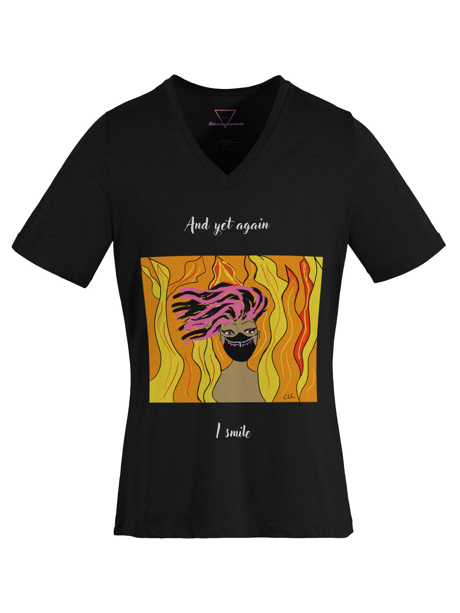 And Yet Again I Smile V-neck tee product image (7)