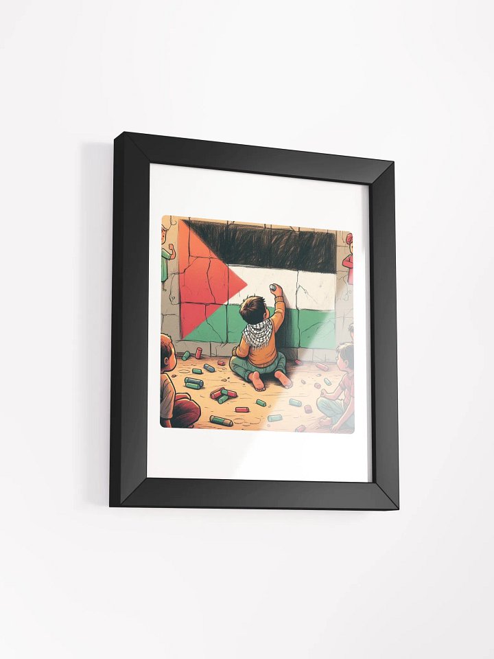 Vibrant Ayous Wood Framed Poster | free palestine product image (41)