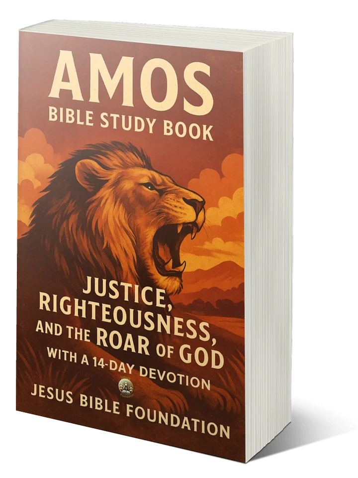 Amos Bible Study Book: Justice, Righteousness, and the Roar of God with a 14 days Devotion product image (1)