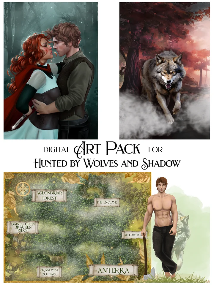 Art Pack - Hunted by Wolves and Shadow product image (1)