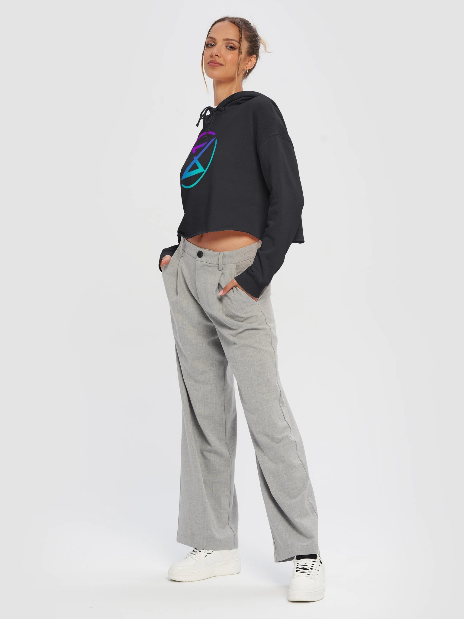 ZYNTERIX Core Women's Cropped Hoodie product image (5)
