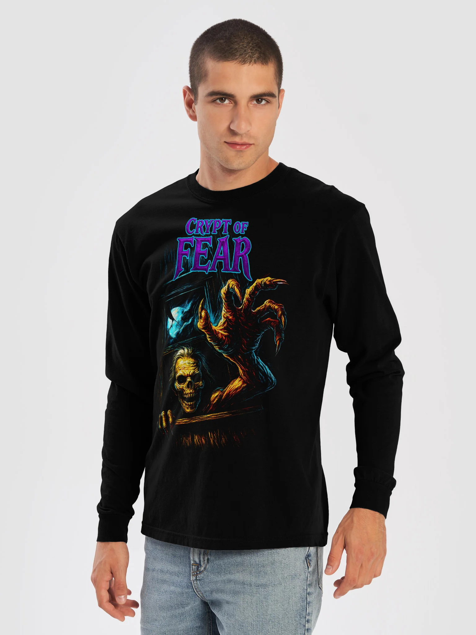 CRYPT OF FEAR Horror Long Sleeve Shirt product image (5)