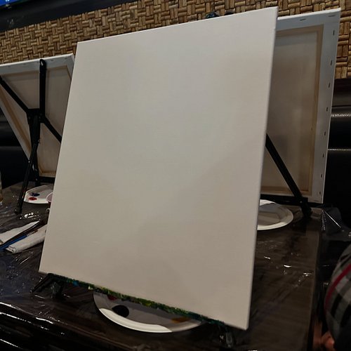 Saturday Paint Date fun - swipe -> to see the progress. I could Not get the blue to stay bright for me - but it made this uni...