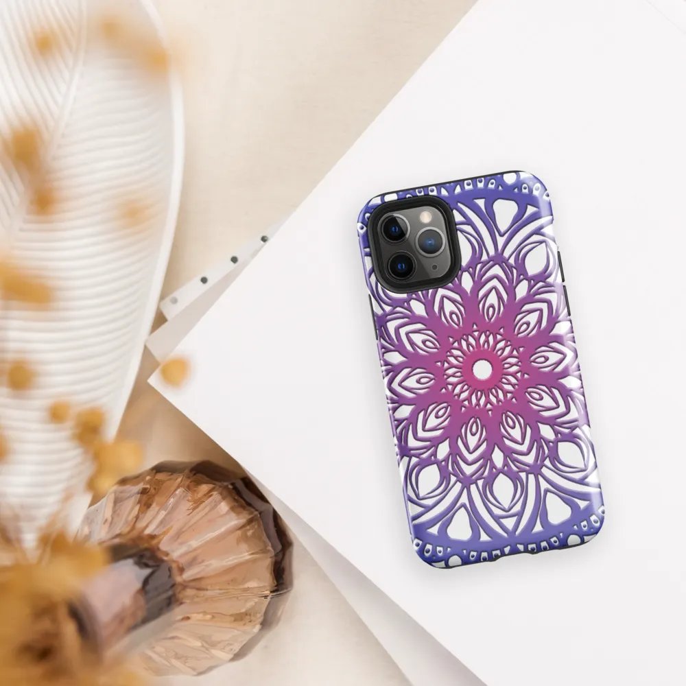 Purple blue mandala Phone case product image (7)