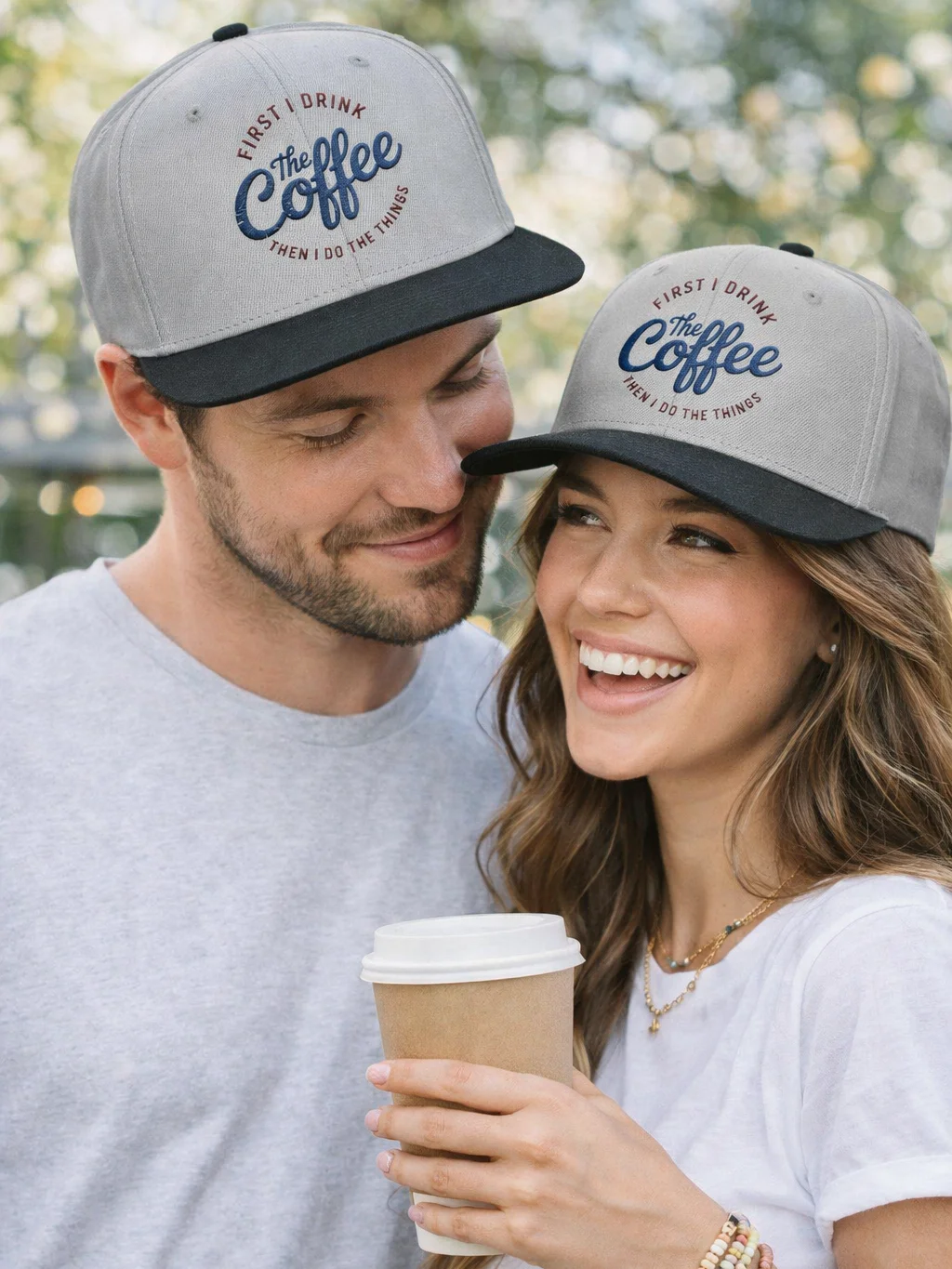 Coffee Lover's Script Snapback Cap product image (1)