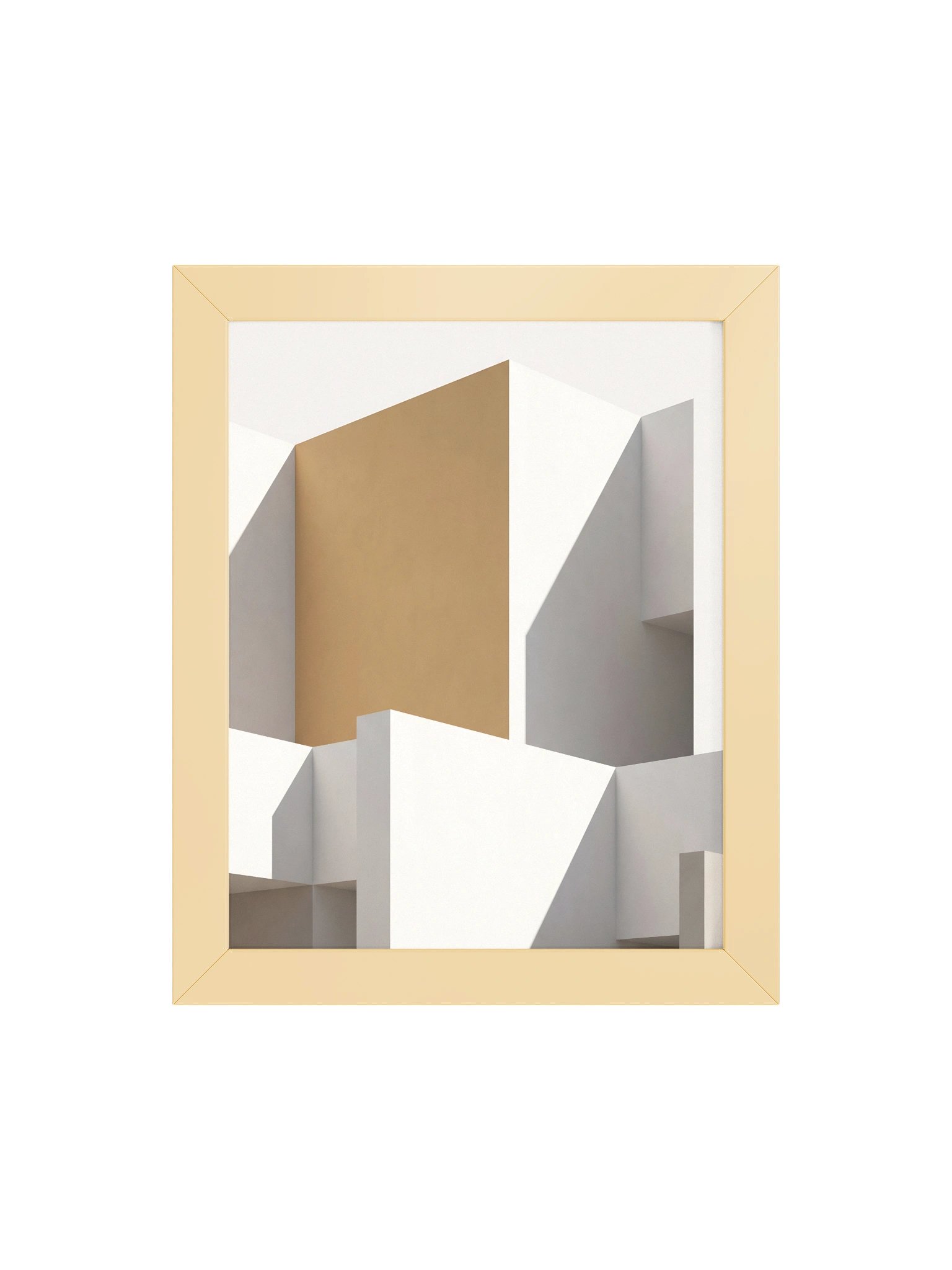 Ochre Plane - Minimalist Geometric Architecture Wall Art product image (77)