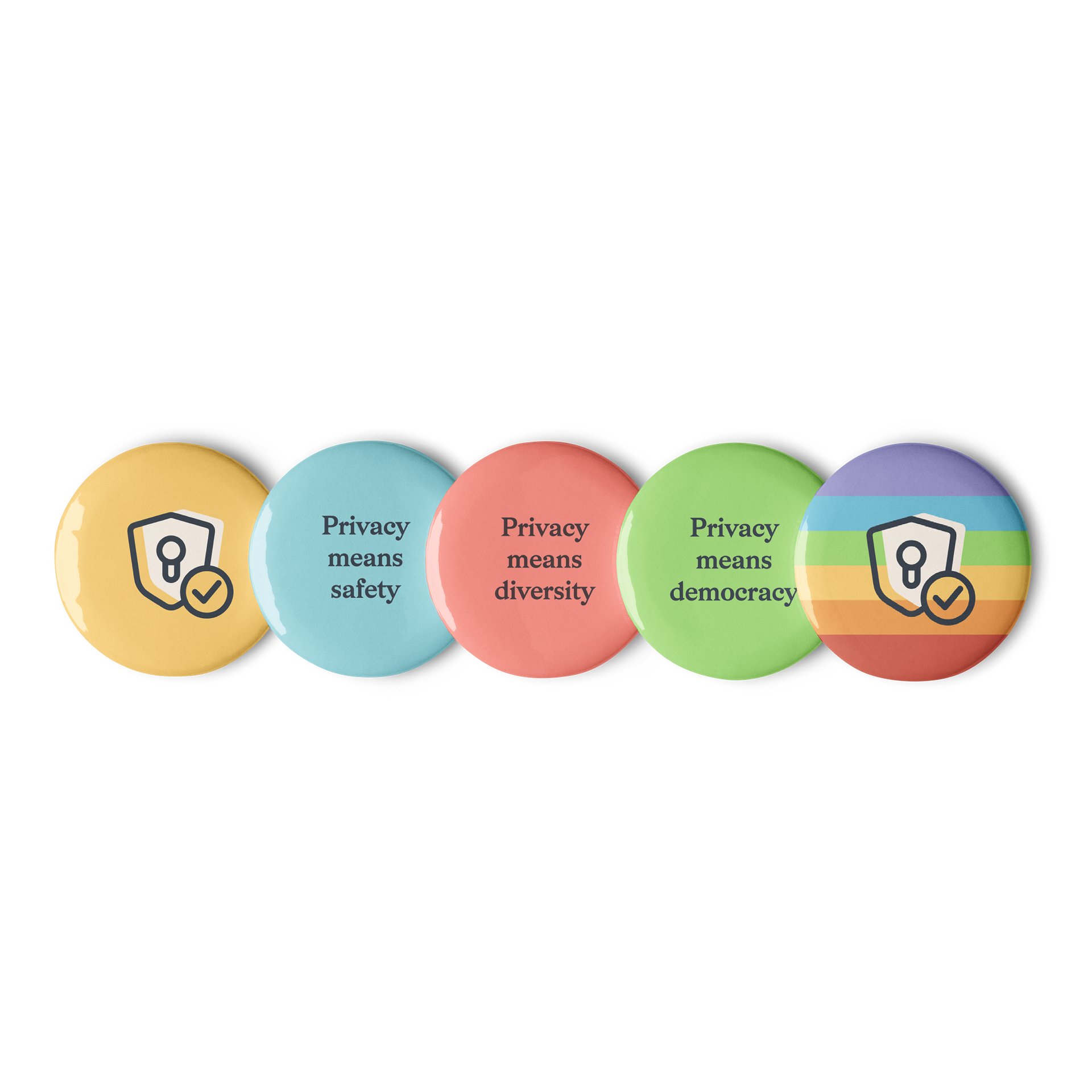 Privacy Means Many Things - Button Set 1 product image (1)