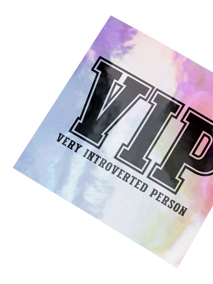 Kiss-Cut Holographic Sticker Sheet - Very Introverted Person VIP product image (4)