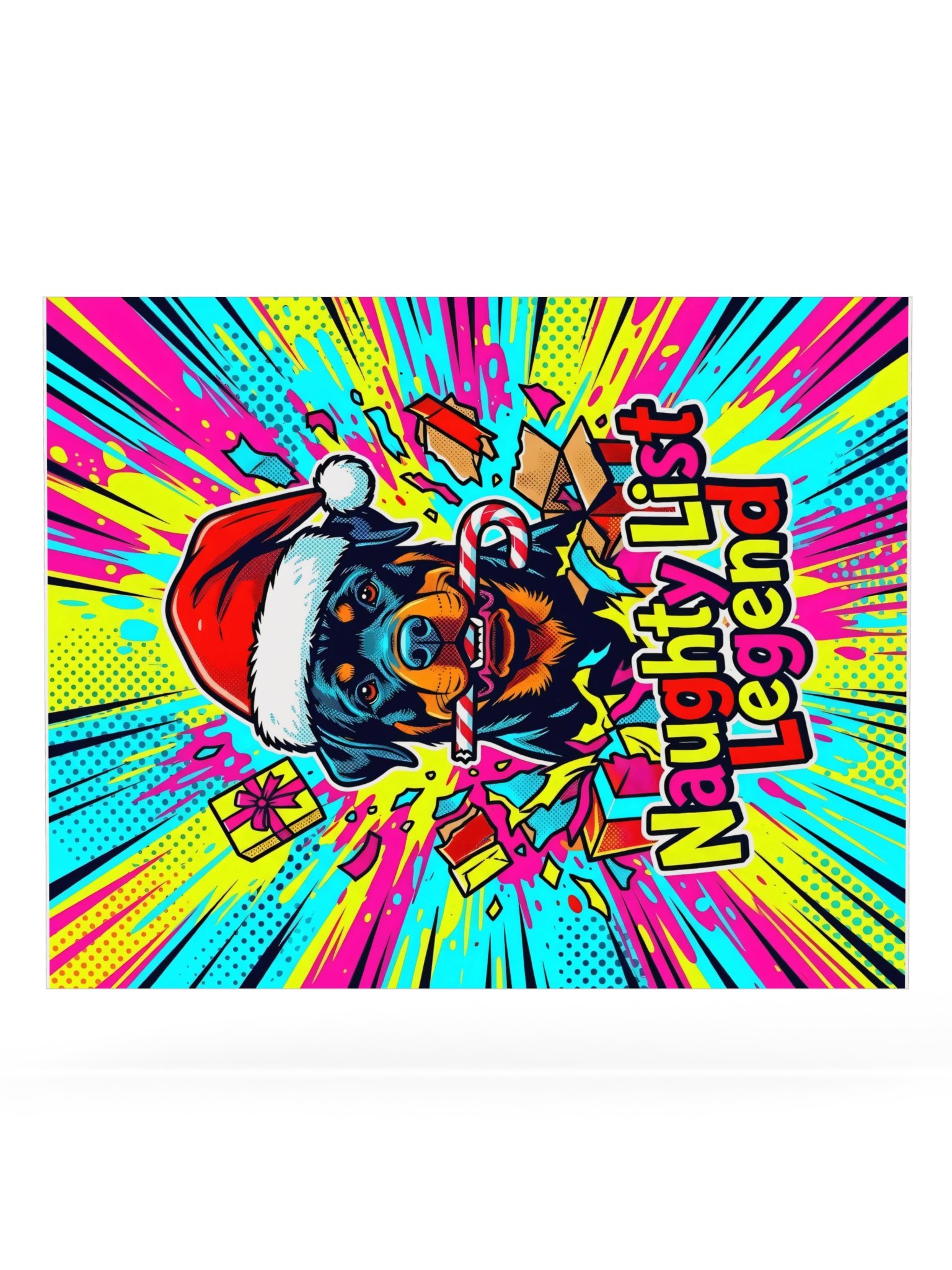 Naughty List Rottweiler Poster product image (20)