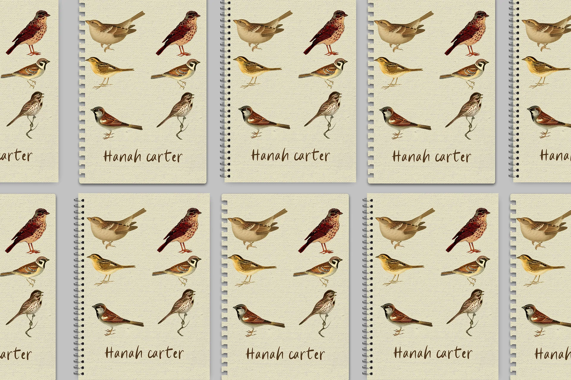 Sparrow: Notebook Cover Canva Template product image (5)