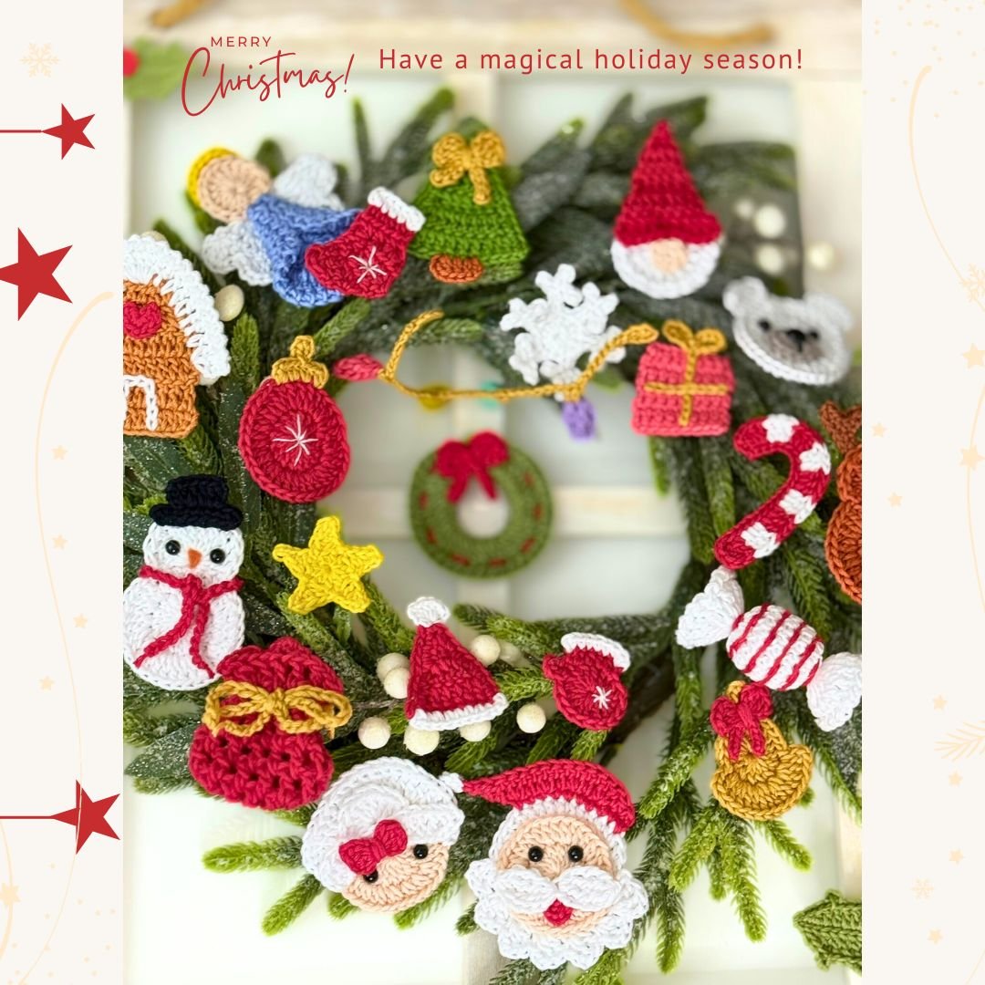Mega Pack de Patrones de Crochet para Calendario de Adviento | 24 Adornos Navideños Mini Amigurumi Fáciles (Descarga Instantánea) product image (4)