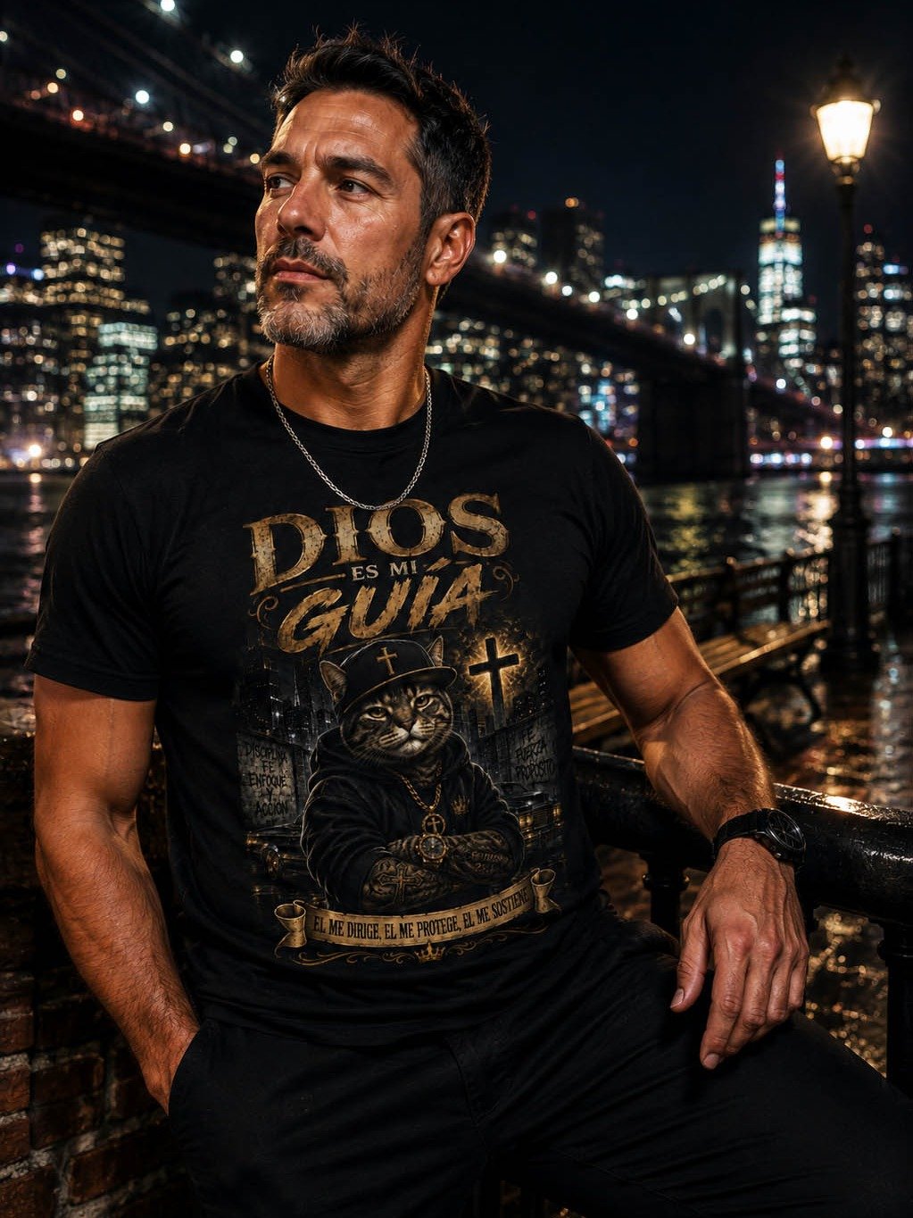 DIOS ES MI GUÍA – Camiseta Streetwear de Fe y Fortaleza product image (4)