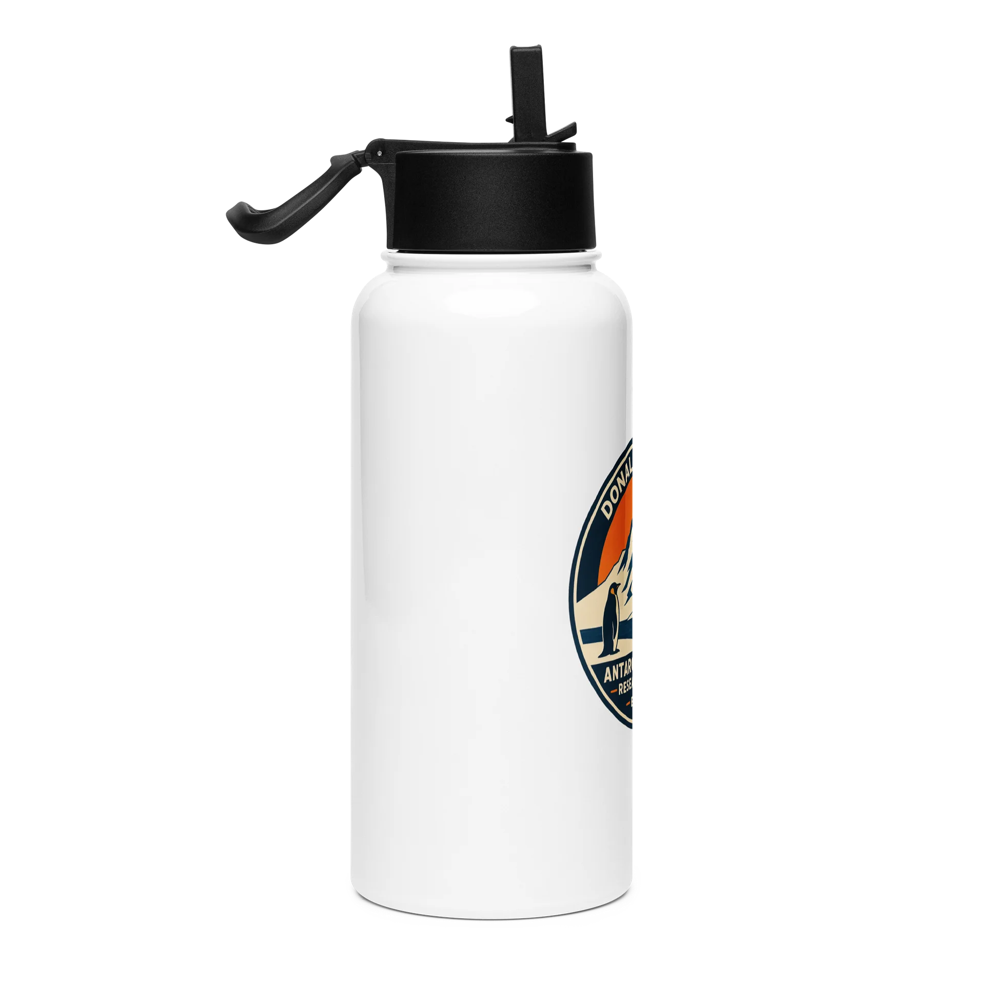 Stainless Steel Water Bottle with a Straw Lid - Donald J. Trump Antarctic Climate Research Station™ product image (4)