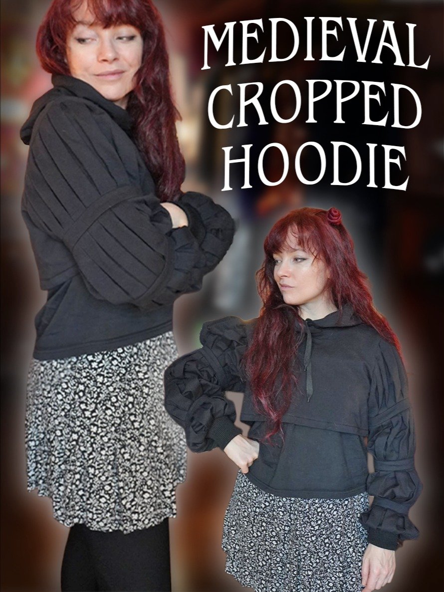 Medieval Cropped Hoodie sewing pattern product image (1)