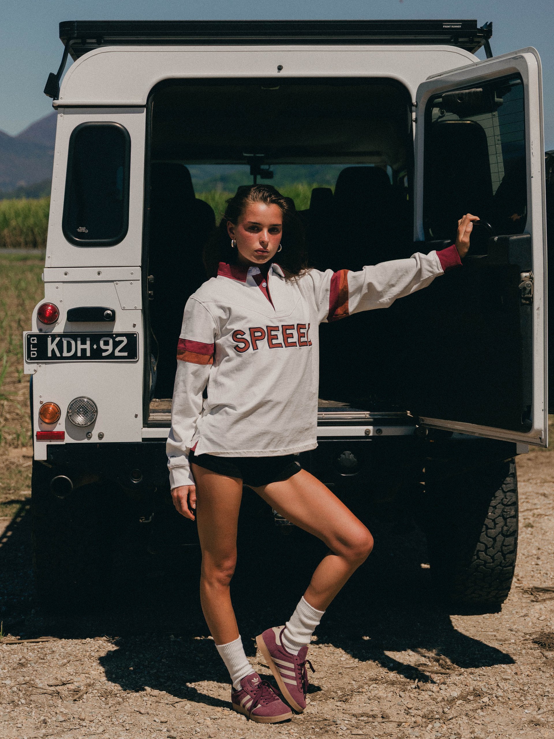 Speeed Rugby Shirt - Maroon/White product image (8)