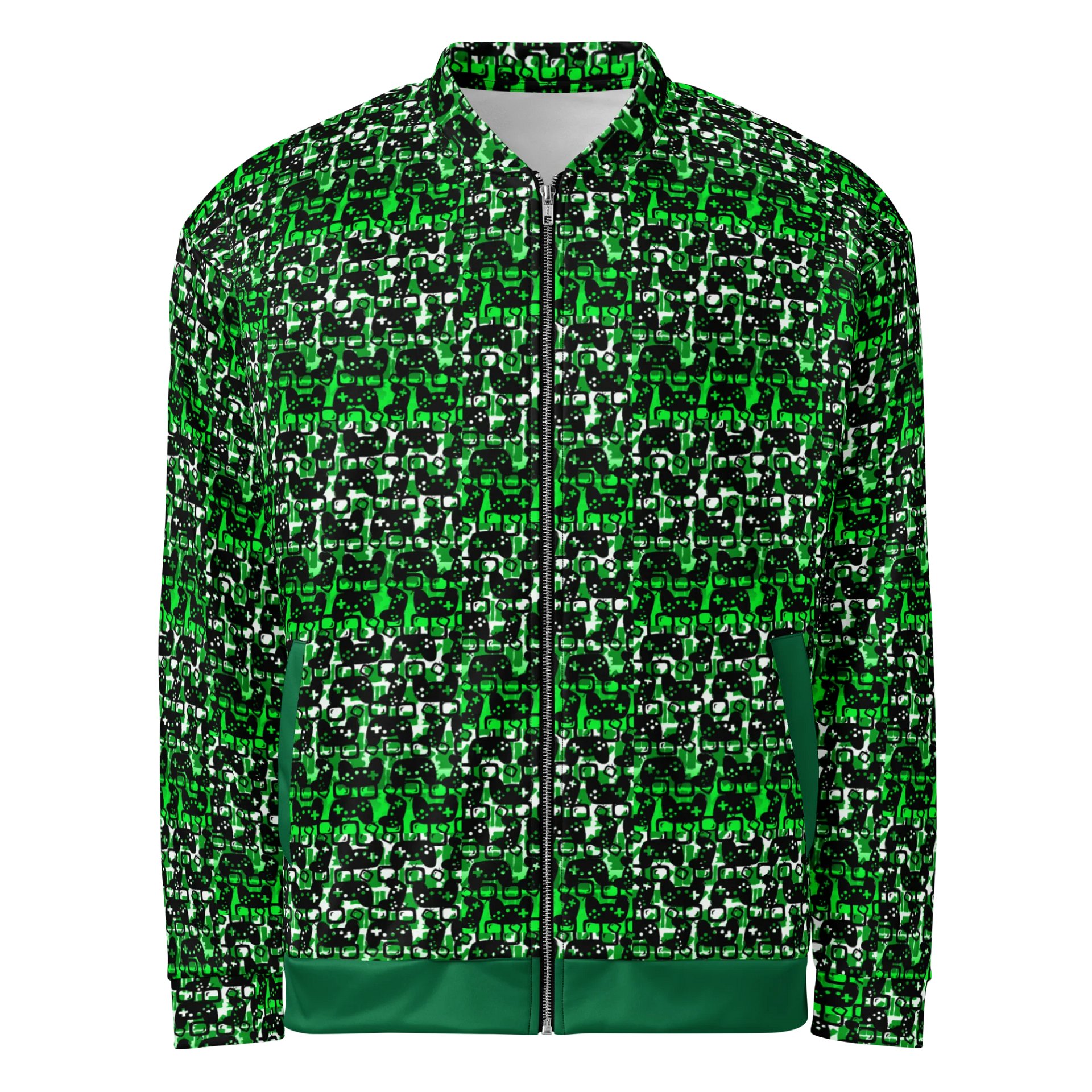 Story Lover Unisex Bomber Jacket (Green and Black) product image (1)