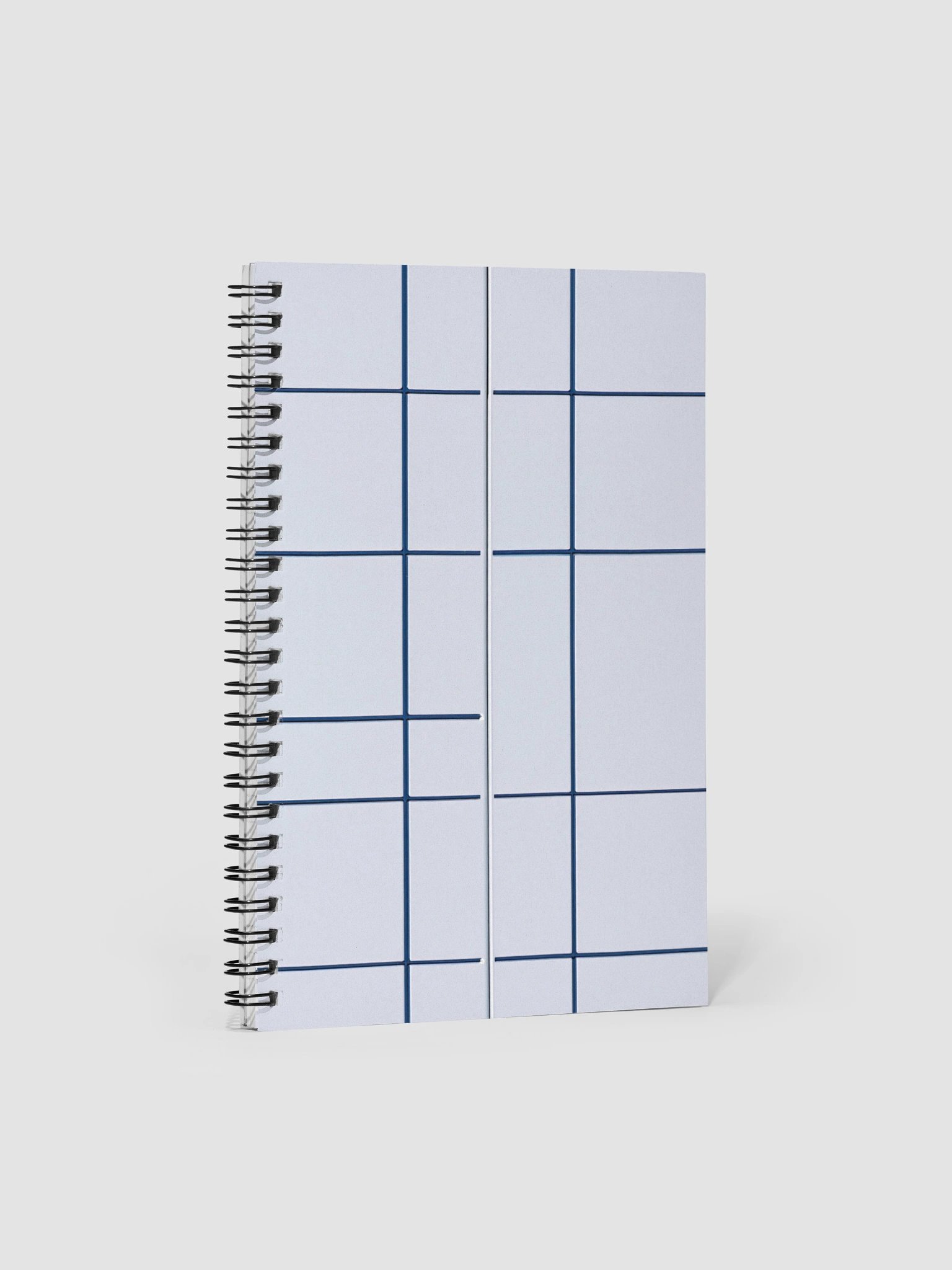 Customizable Grid Pattern Spiral Notebook product image (1)