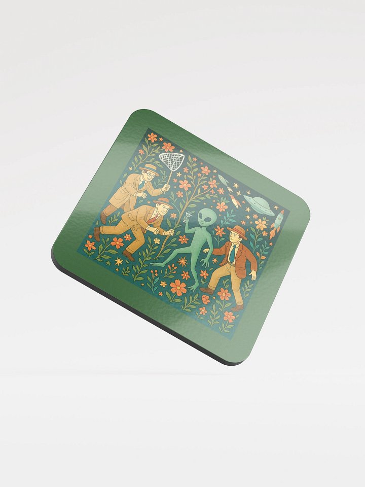 The Alien Tapestries Medieval Art Parody Cork Coaster product image (1)