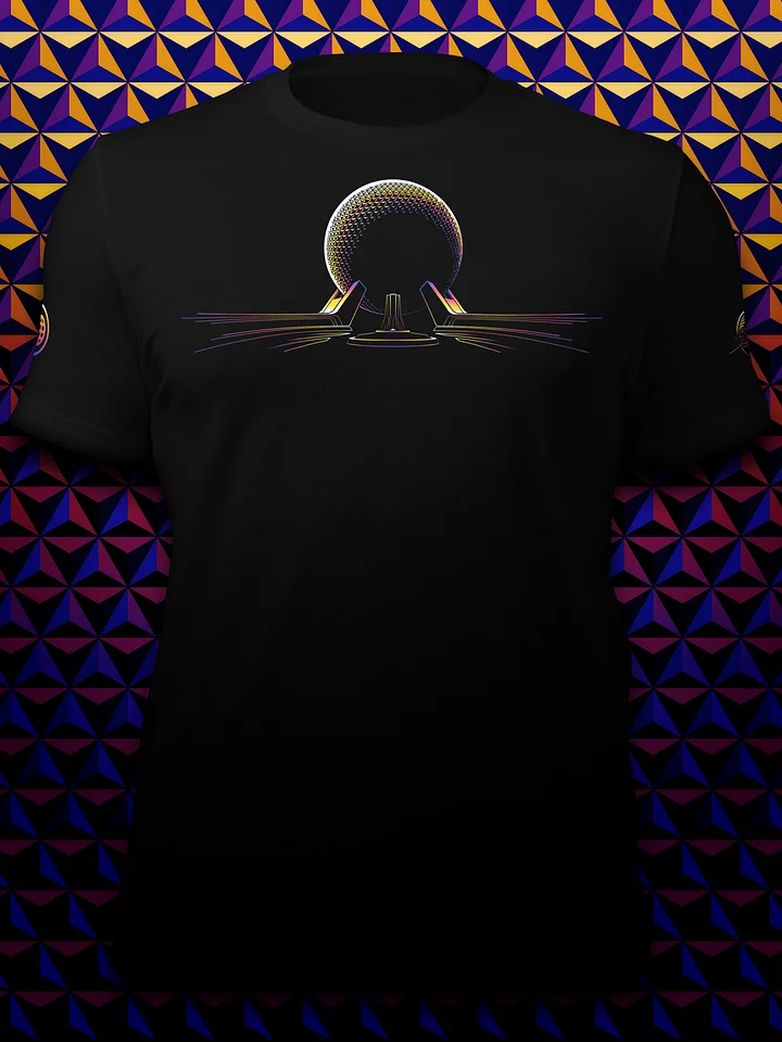 SPACESHIP EARTH Line Art Unisex T-shirt product image (1)