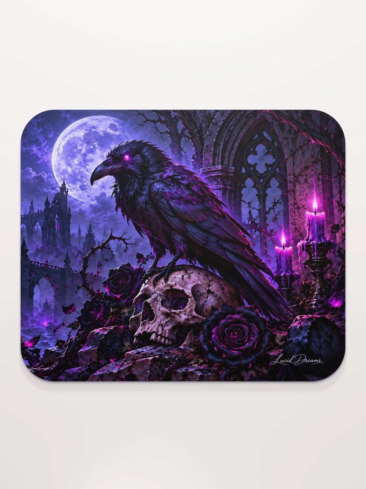 The Raven's Reliquary Gothic Mouse Pad product image (2)