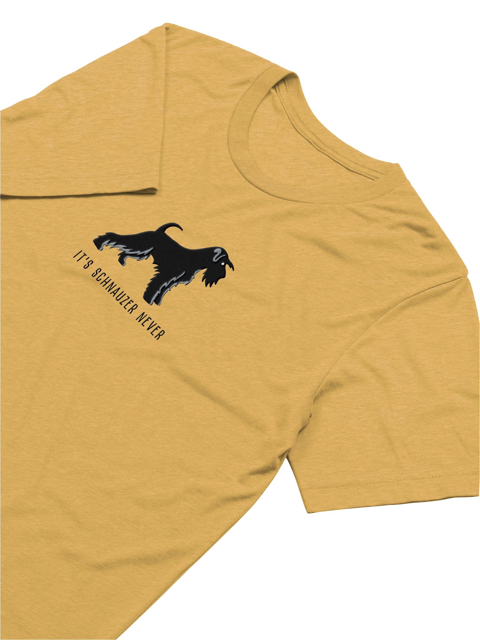 It's Schnauzer Never T-Shirt(Embroidered) of a Miniature Schnauzer(Black) product image (54)