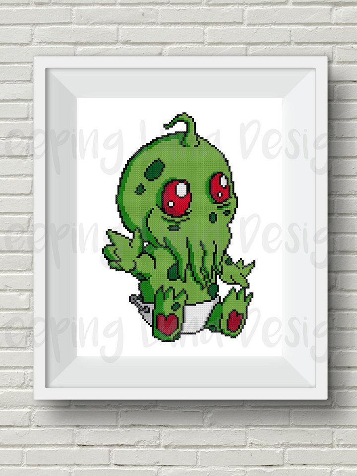 Baby Cthulhu - Cross Stitch Pattern product image (2)