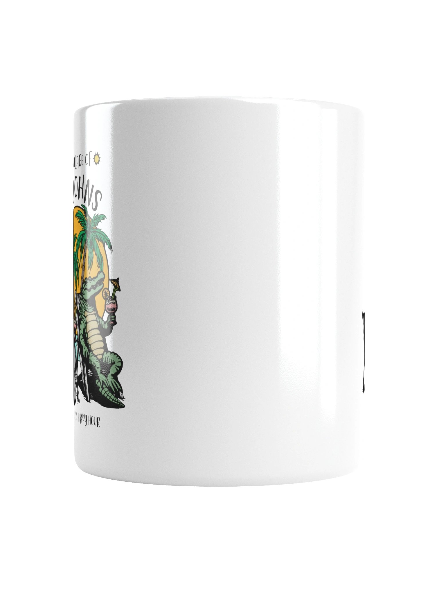 The Village of St Johns TV Florida USA Fun Manatee Alligator Design Coffee Mug product image (16)