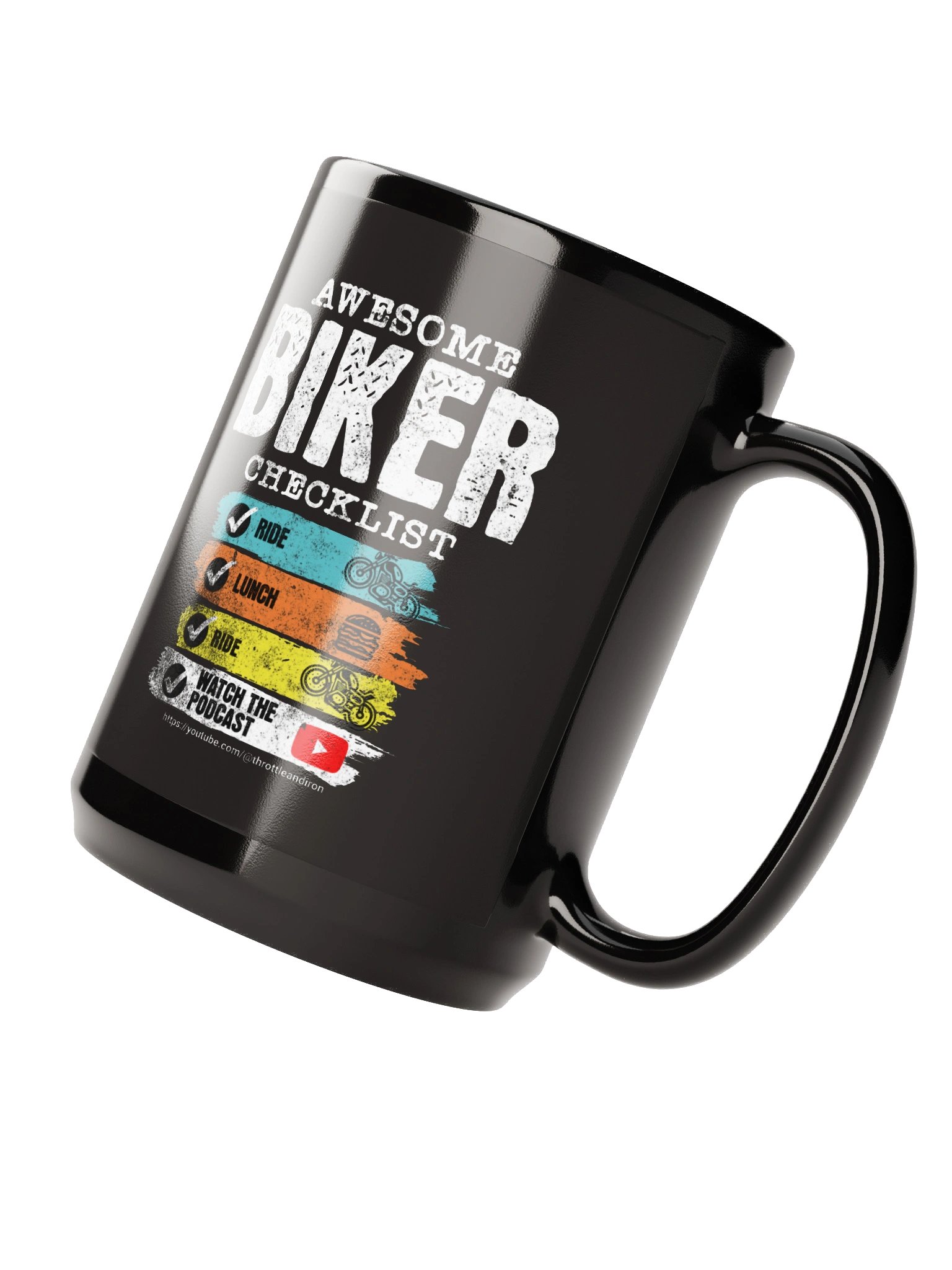 Awesome Biker Checklist — 15oz Coffee Mug product image (2)