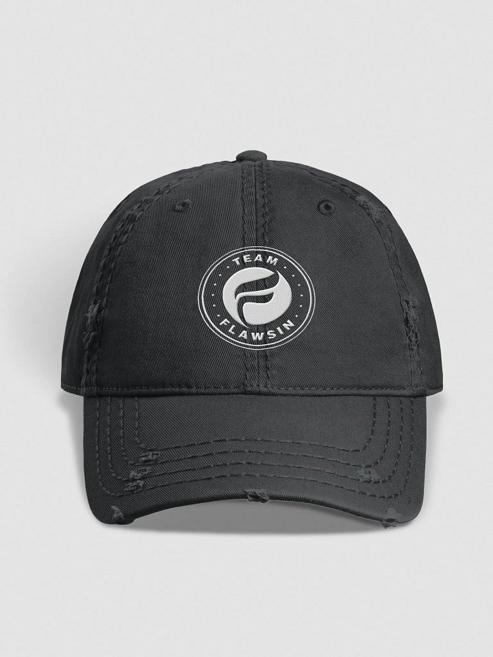 Team Flawsin Otto Distressed Dad Hat product image (1)