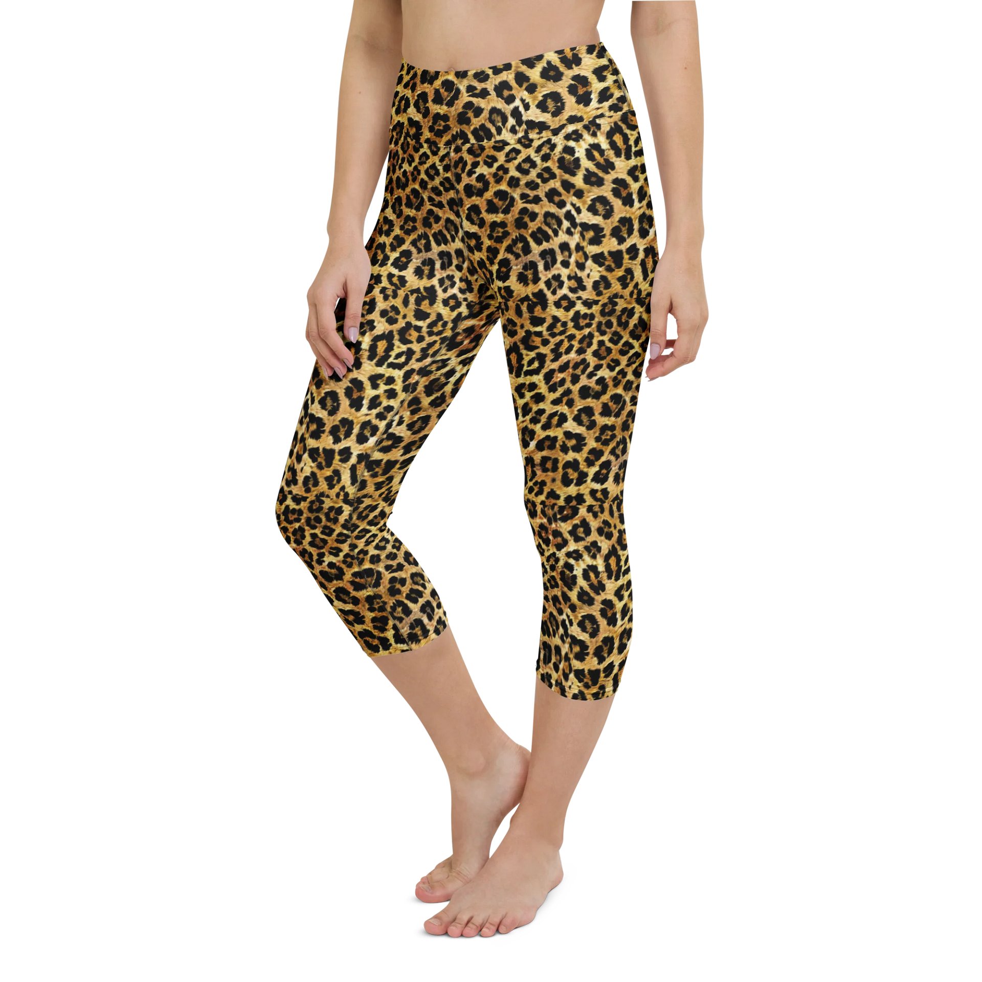 Savage Spots Leopard Print Capri Leggings product image (6)