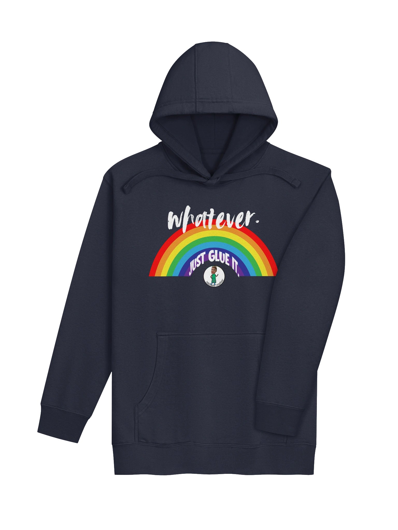 LIMITED EDITION Whatever Rainbow Dark Hoodie! product image (4)