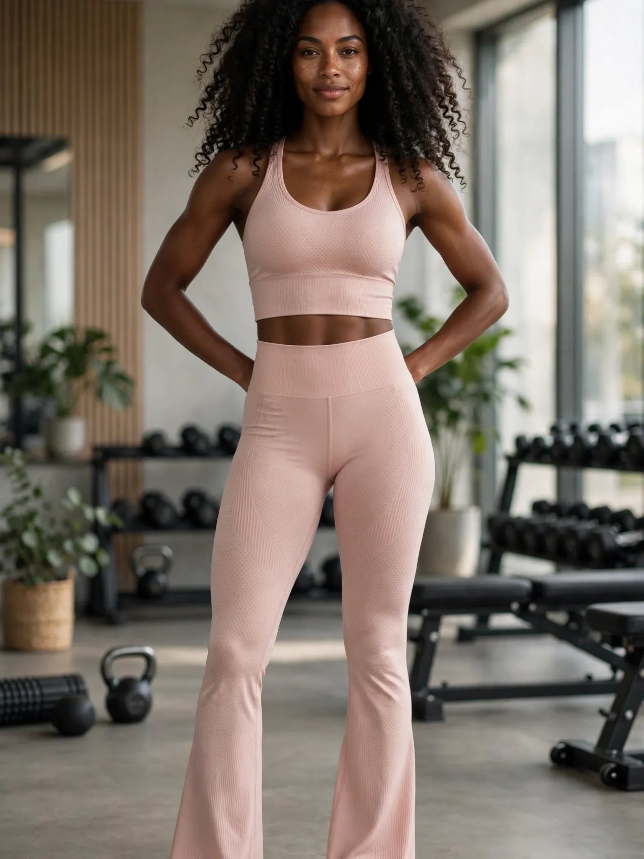 Flare Leggings — Women Who Lift (Black) product image (1)