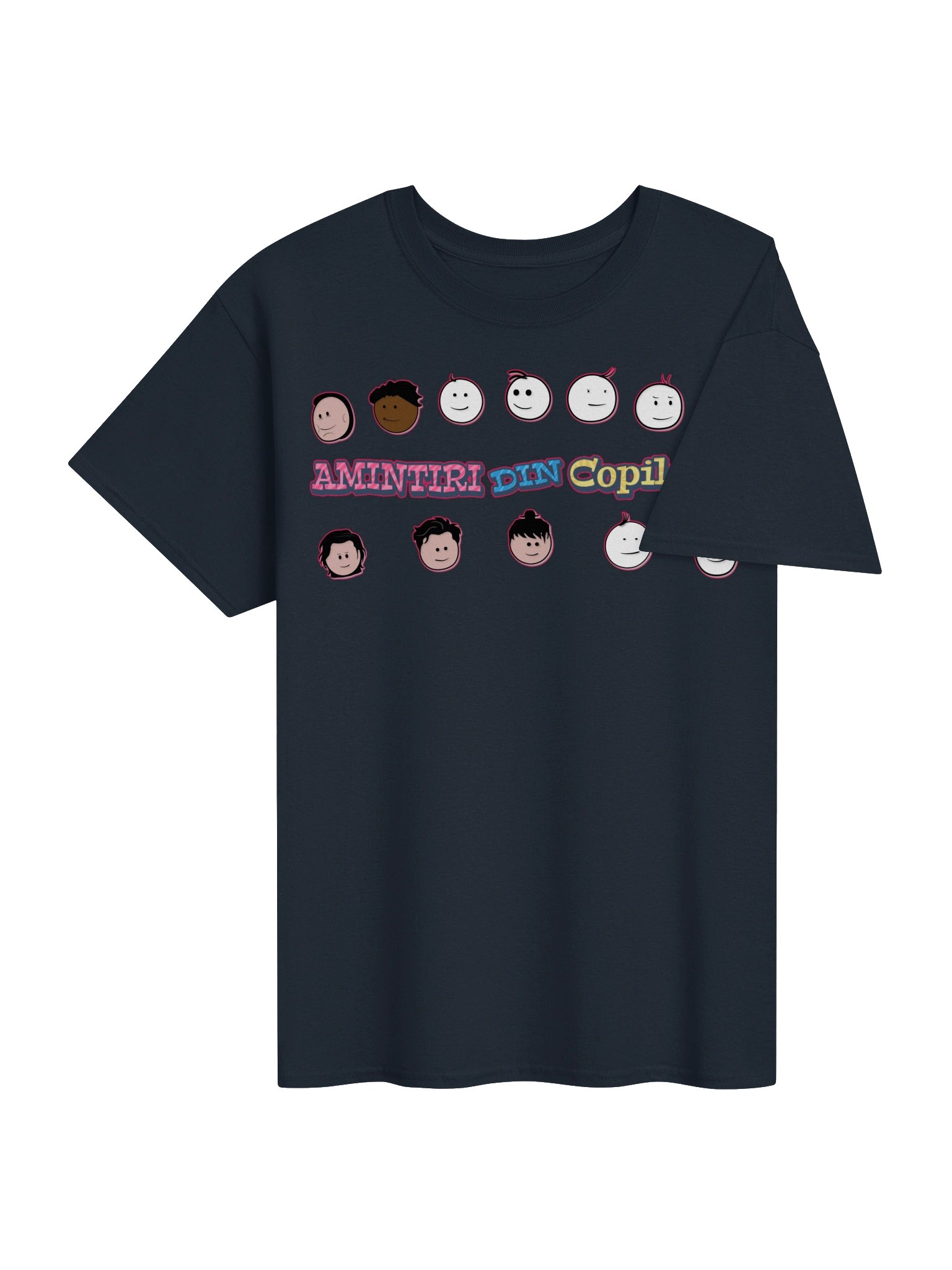 👕 Tricou Bleumarin Damă „Amintiri Din Copilărie” – Personajele product image (4)