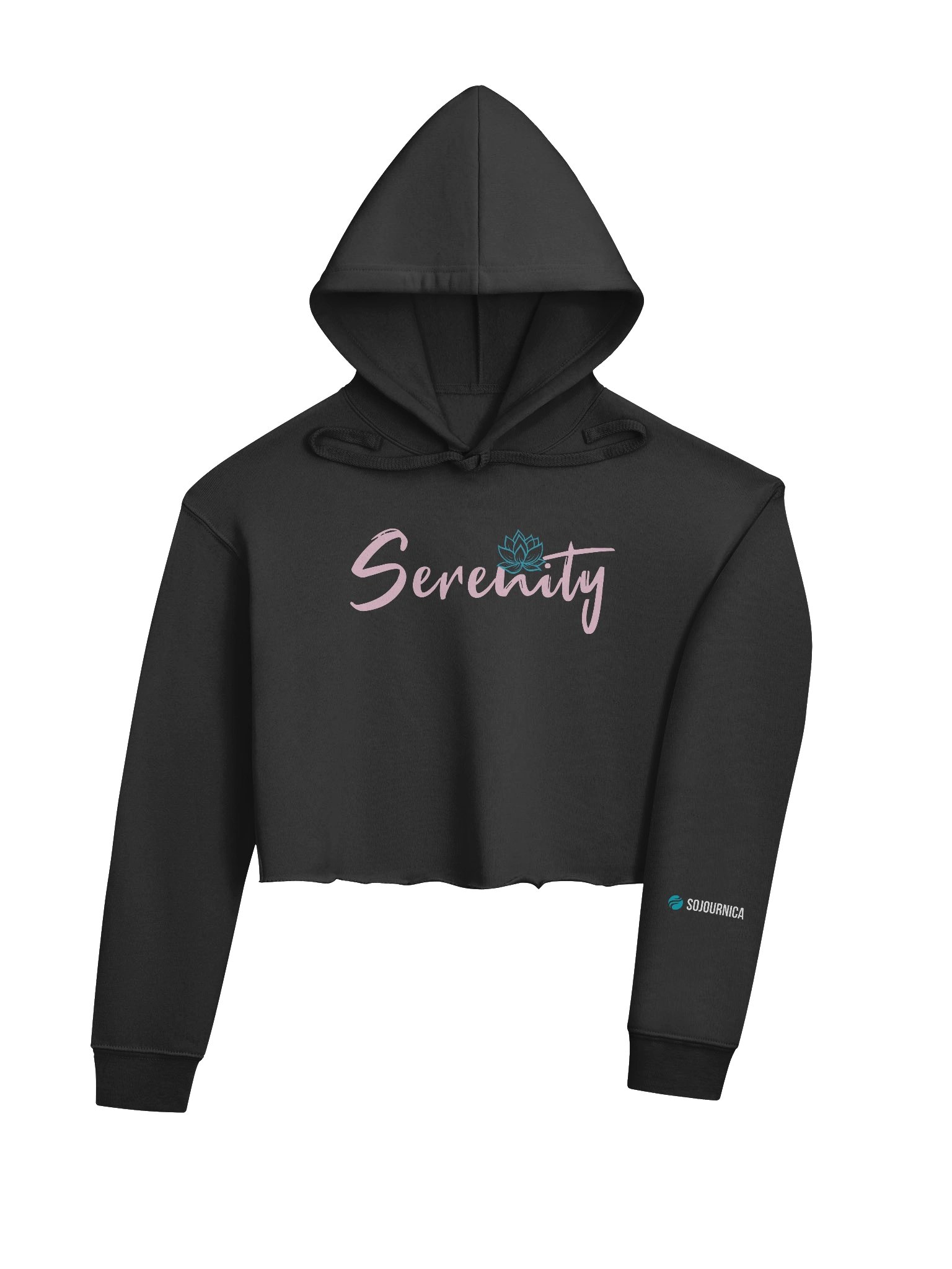 Serenity Lotus Crop Hoodie product image (7)