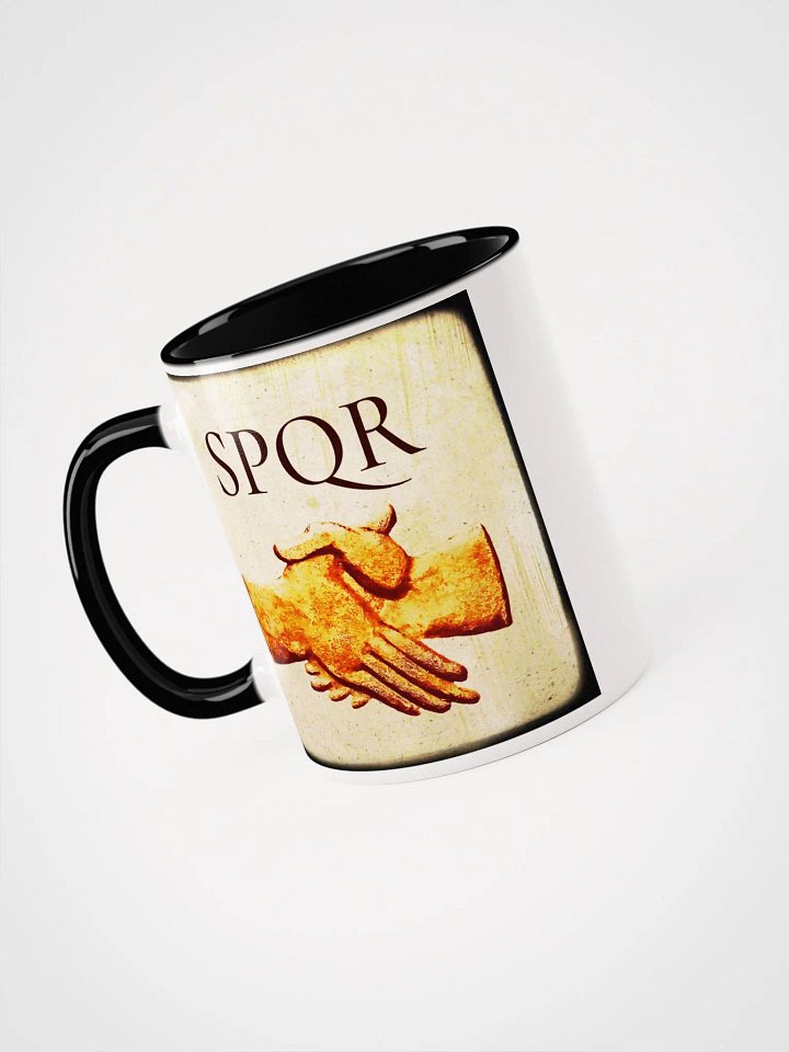 SPQR Romulus Founder Of Rome, Handshake Concordia, Roman Art 2nd Century AD, Coffee & Tea Mug product image (2)