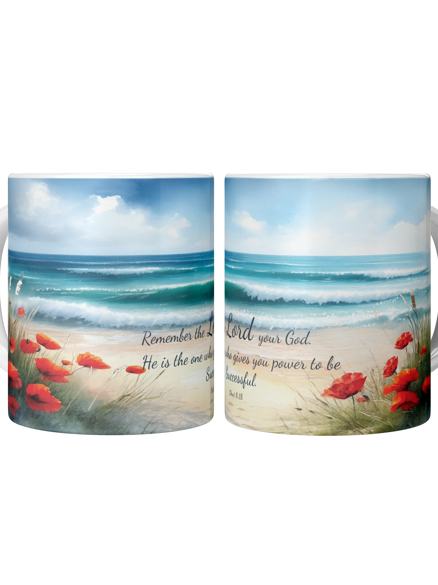 Power to Succeed - Christian Quote Mug - Inspirational 11oz Ceramic Coffee Cup, product image (2)
