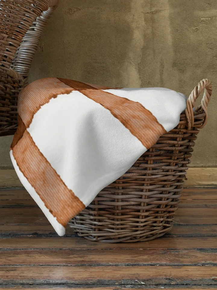 COZY GINGHAM CINNAMON BLANKET IN TWO SIZES product image (2)
