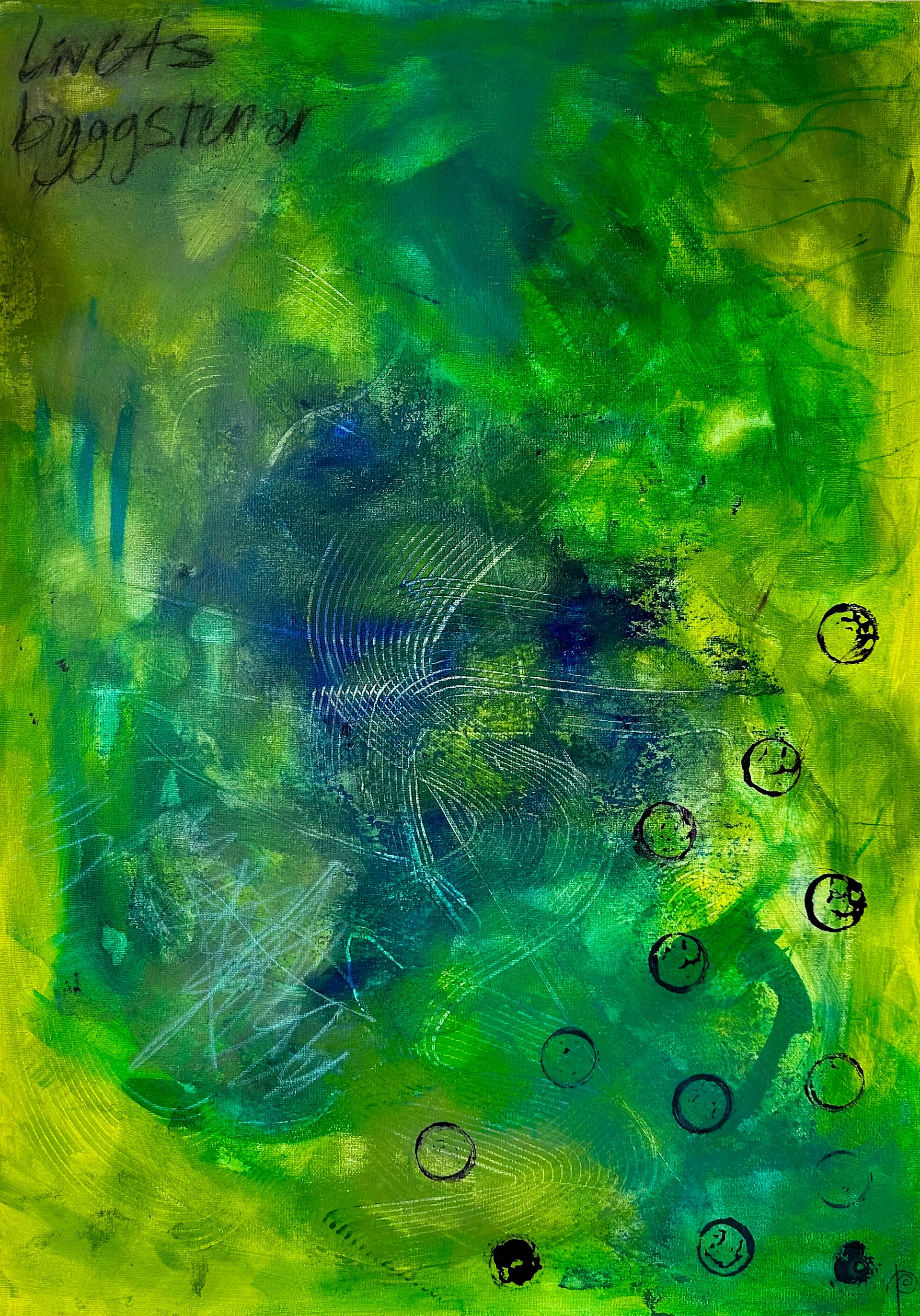 'building blocks of life’ acrylic on canvas original painting product image (1)