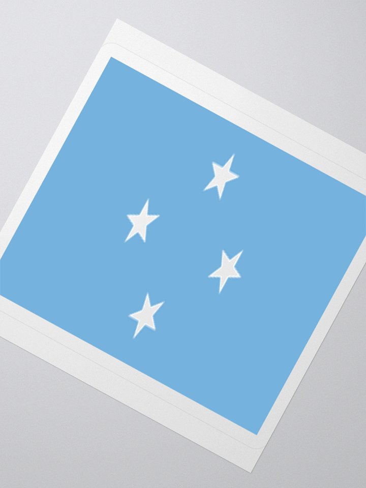 Micronesia National Flag Sticker - Exclusive Vinyl Design, Multiple Sizes product image (5)