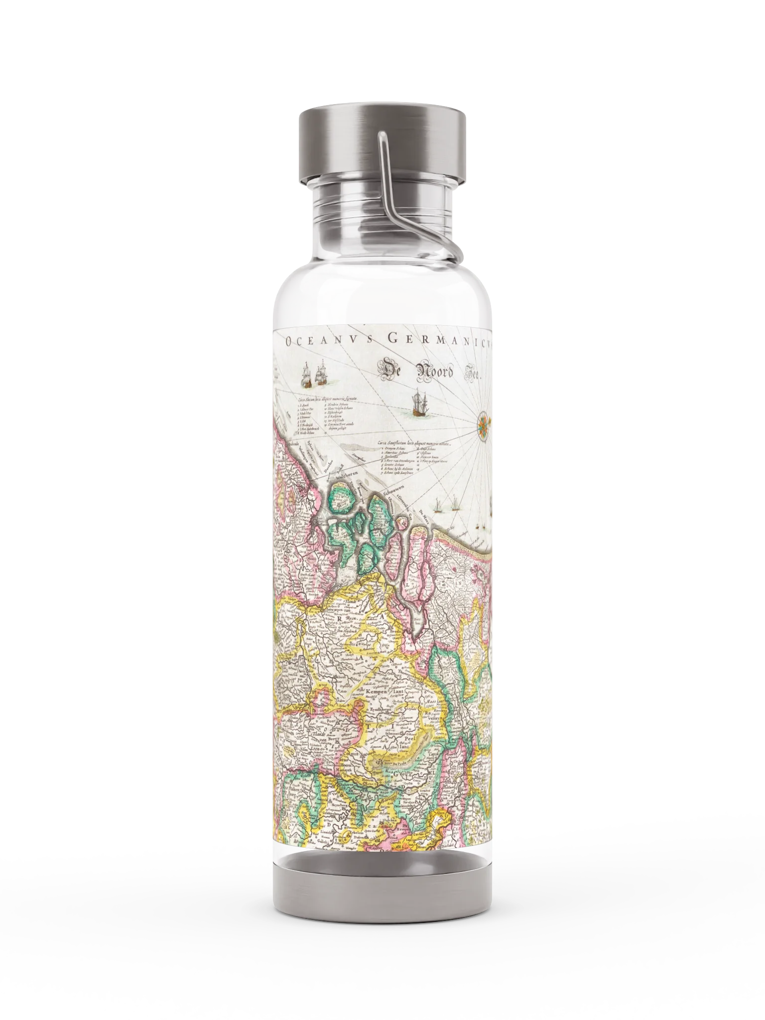 Historic Coastal Map Thor Sports Bottle product image (1)