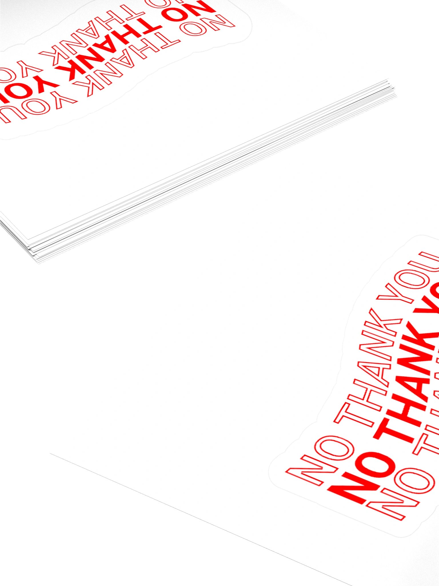 No Thank You Sticker product image (4)