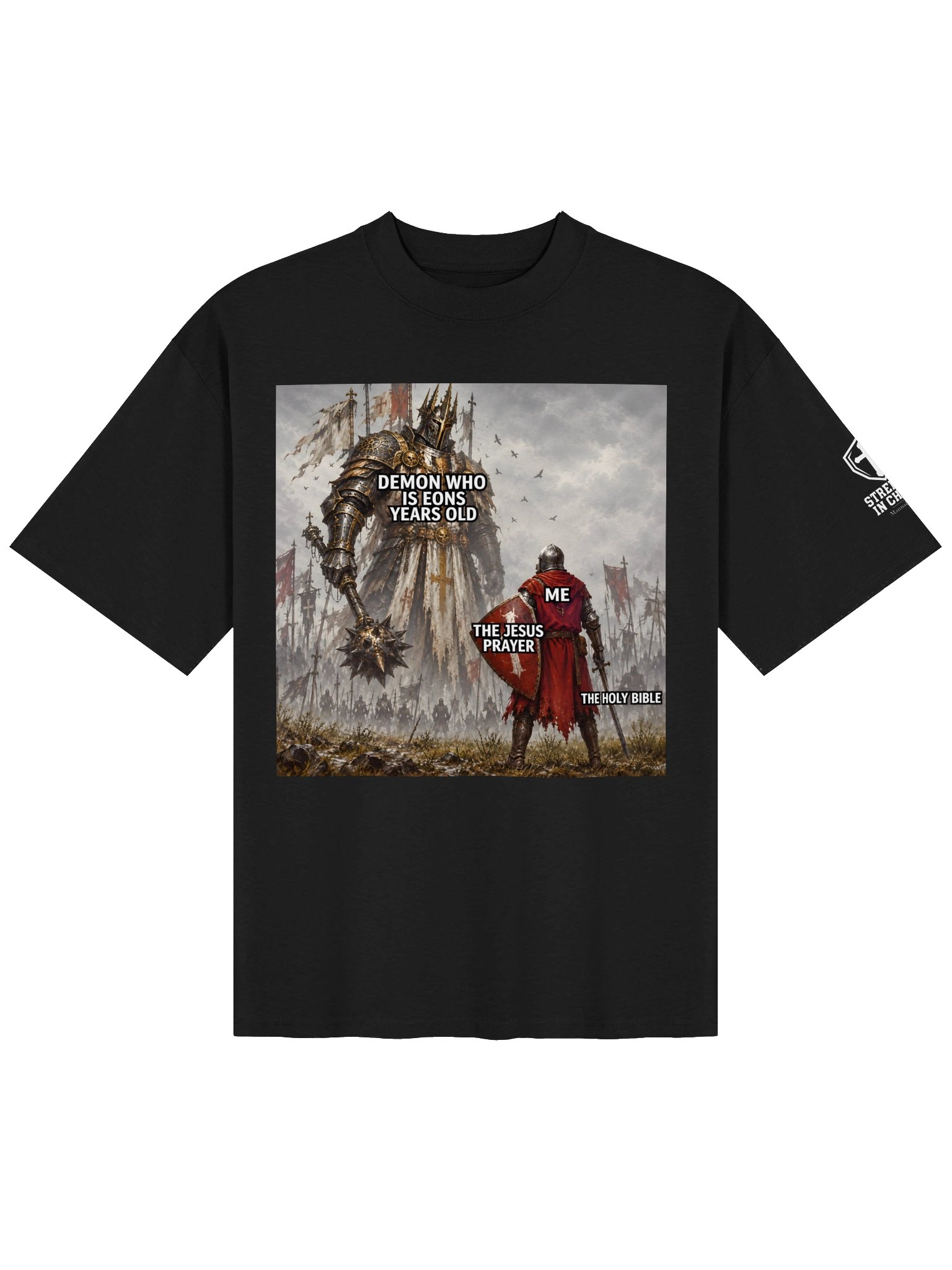 Faith Over Fear Fantasy Battle Tee *Organic product image (1)