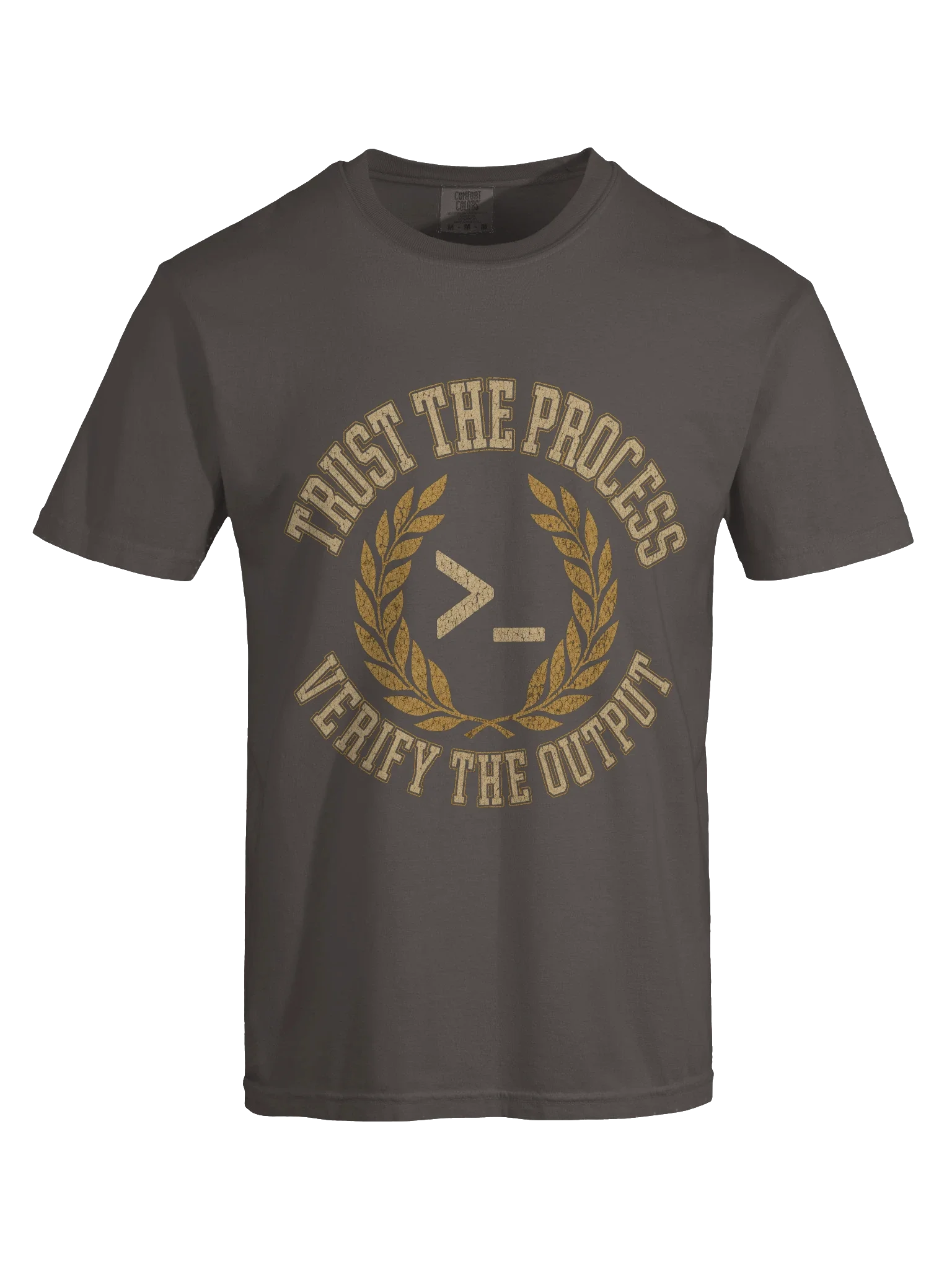Trust the Process. Verify the Output. Tee — view 13