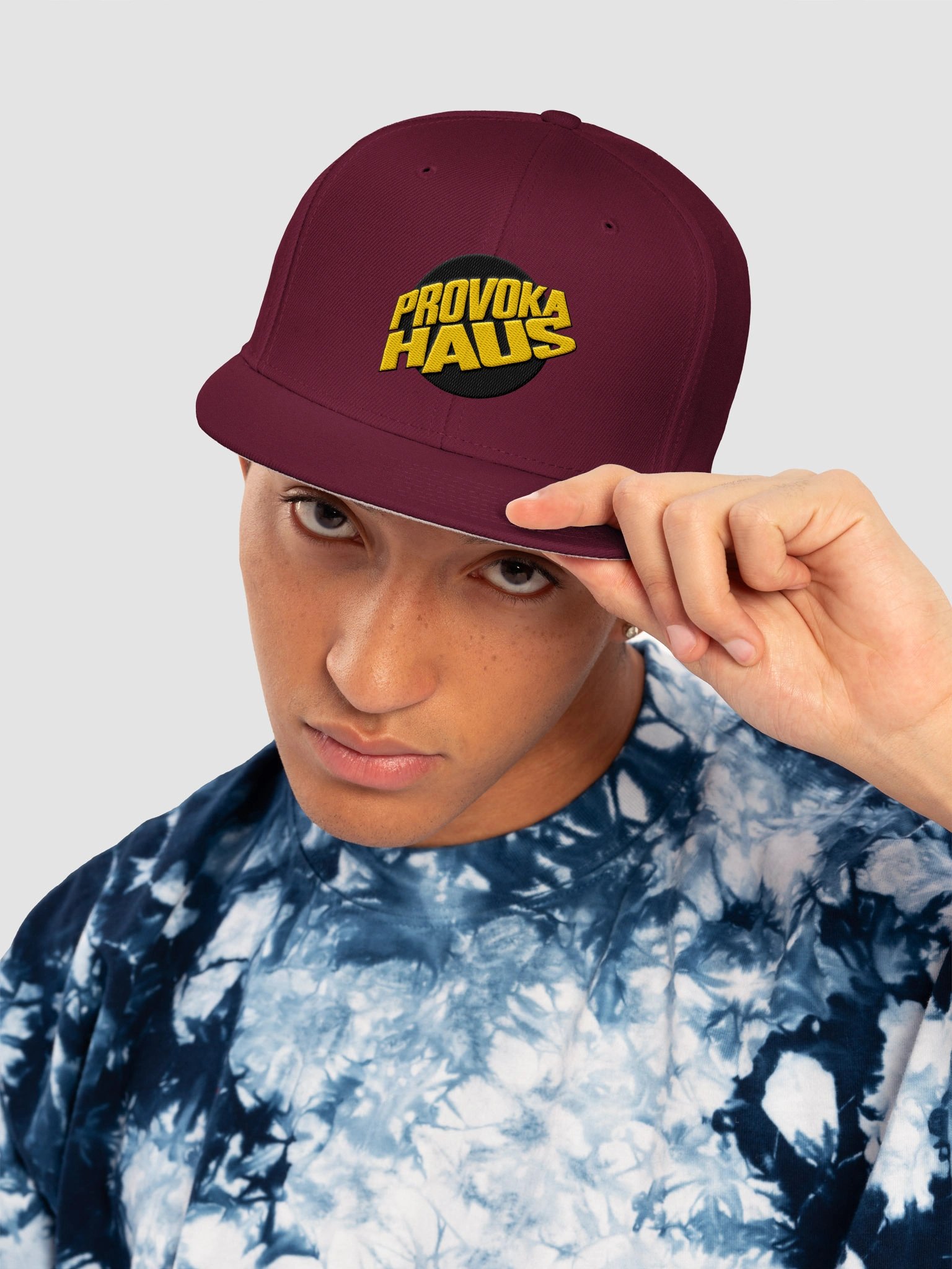 ProvokaHaus Signature Snapback – Burgundy product image (23)