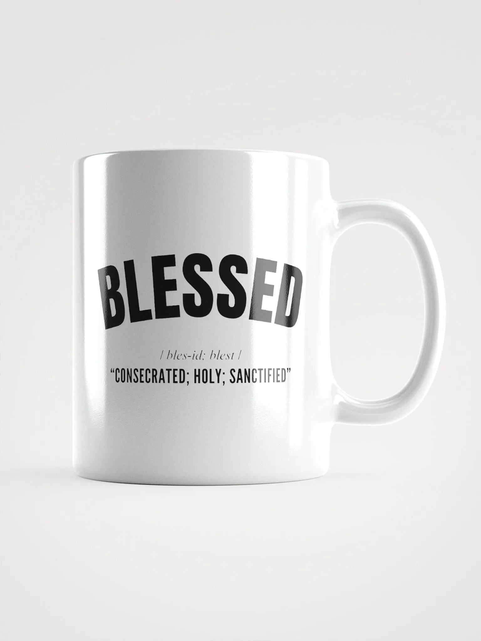 BLESSED PHONETIC MUG product image (1)