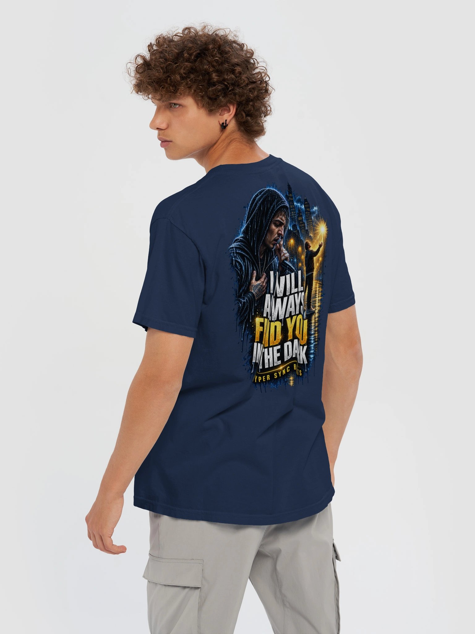 I Will Always Find You in the Dark—Hyper Sync Beats Premium Heavyweight T-Shirt product image (6)