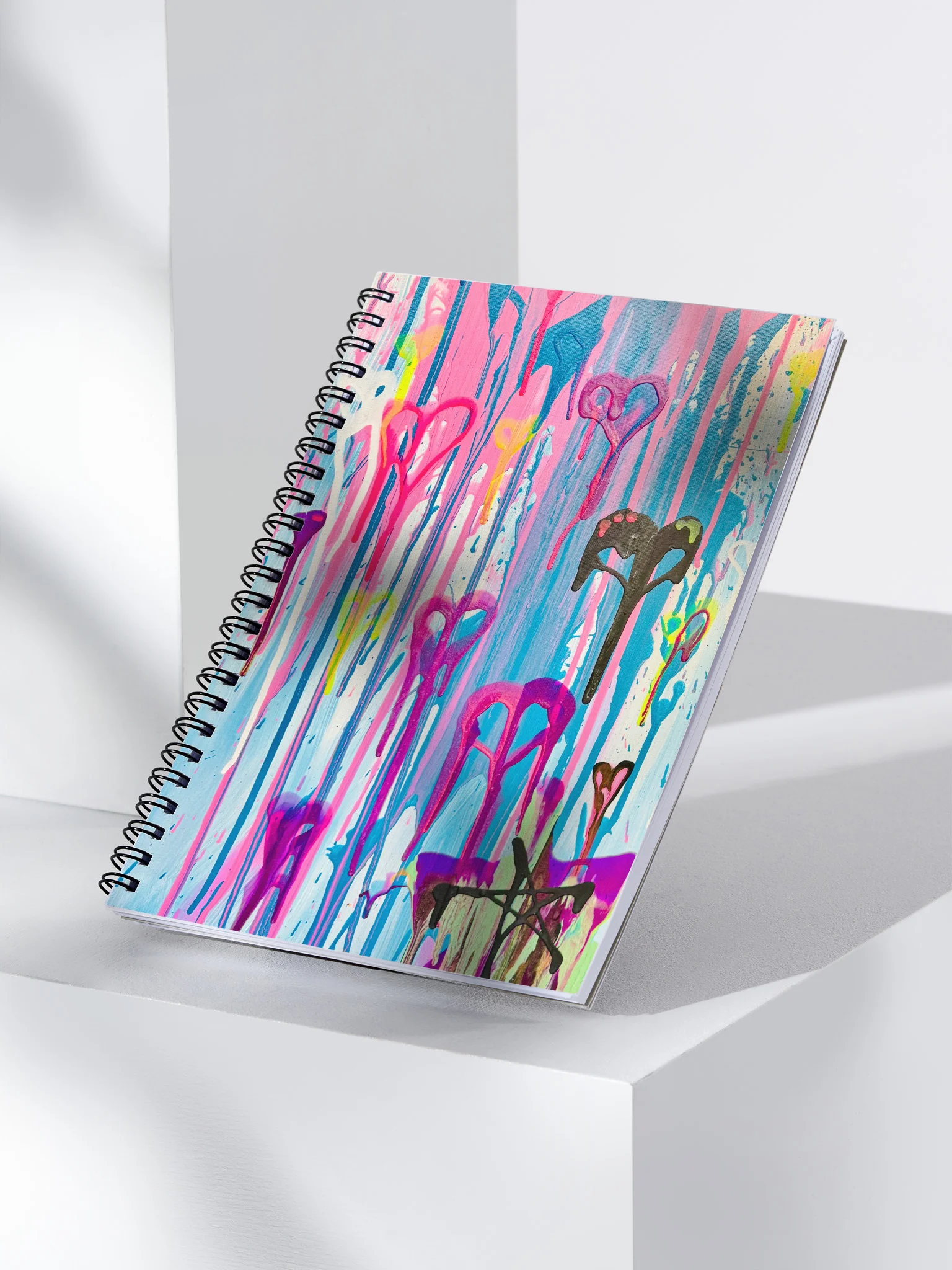 Dripping Hearts Journal Spiral Notebook product image (4)