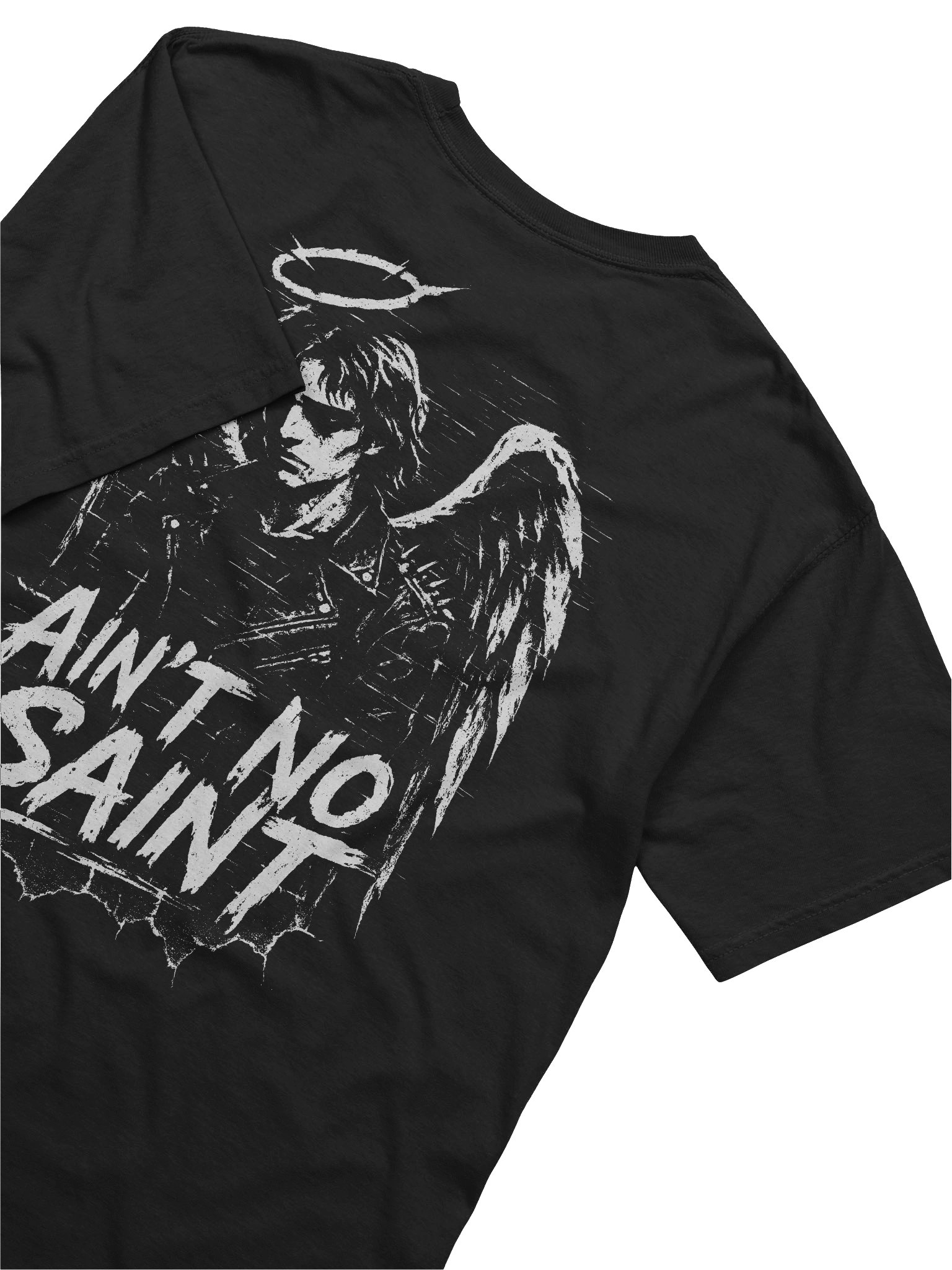 Ain't No Saint // Heavyweight Vintage Graphic Tee // Double Sided Print product image (21)