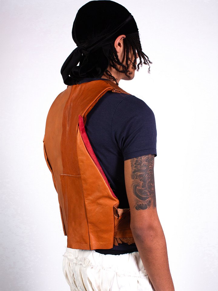 Studio Mid Weight Leather Winter Waistcoat product image (2)