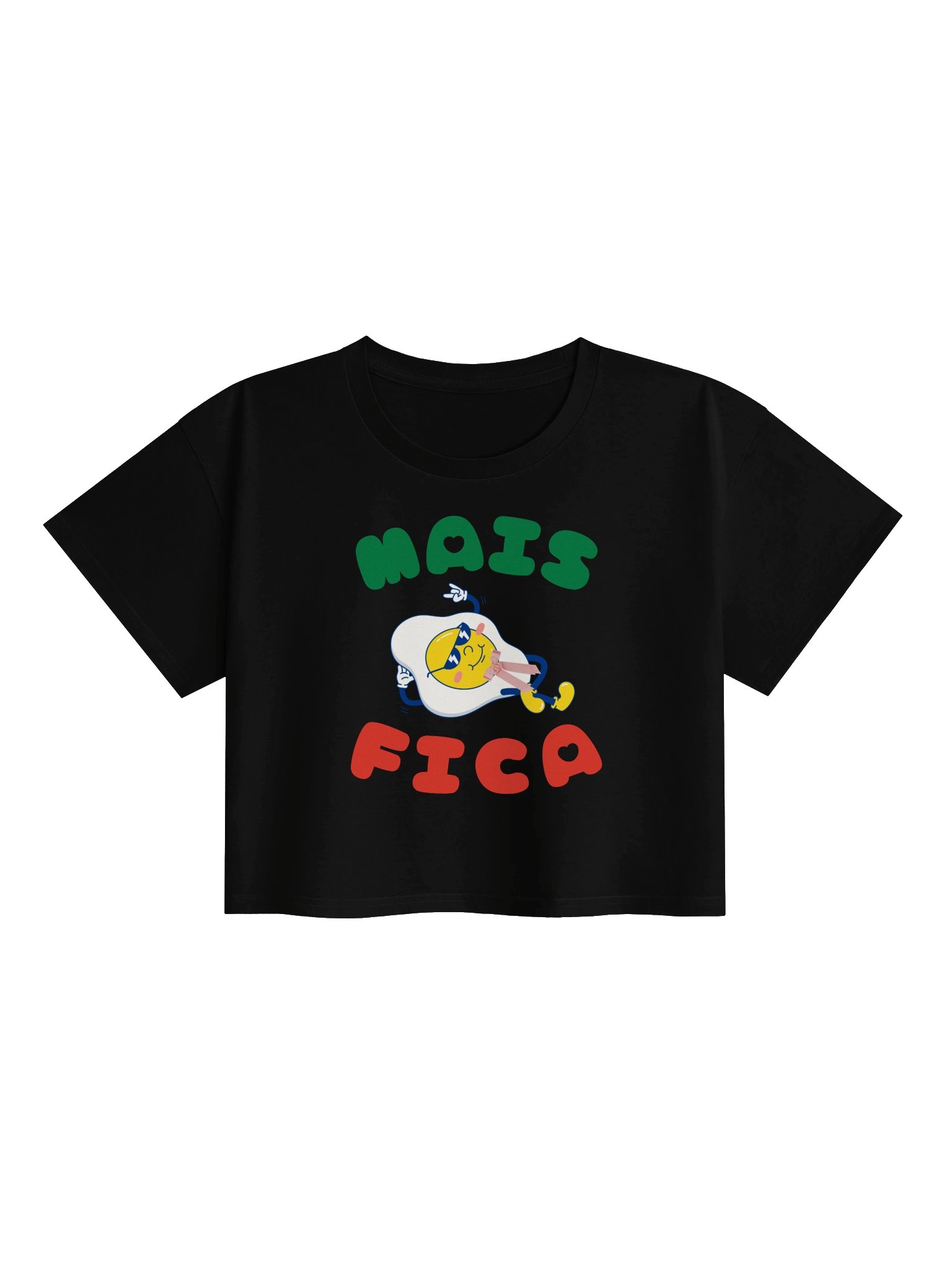 mais fica (portugal egg) crop tee product image (1)
